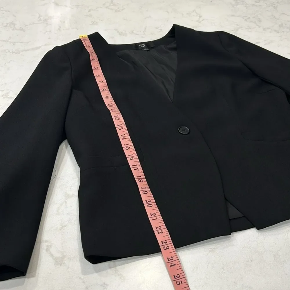 J. Crew 365 Collarless Blazer